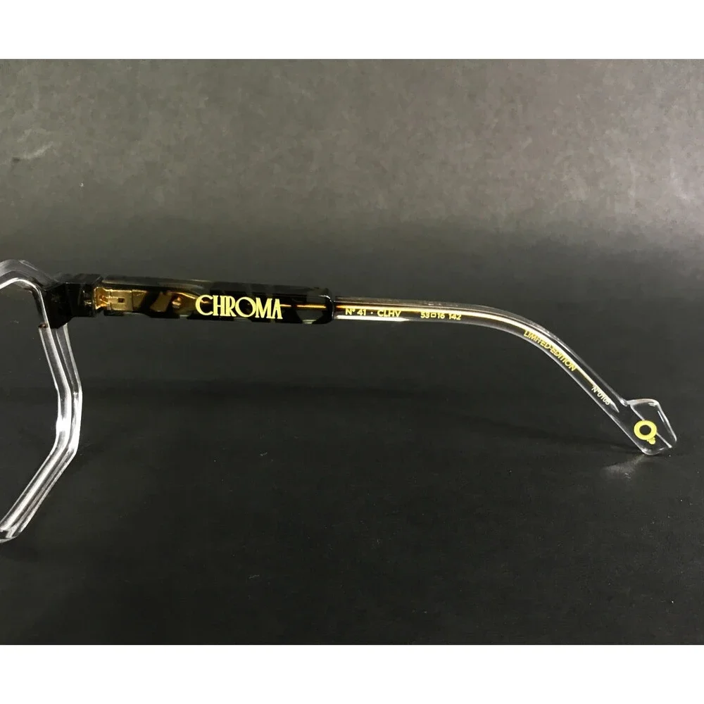 Etnia Barcelona Eyeglasses Frames CHROMA N41 CLHV Clear Havana Brown 53-16-142